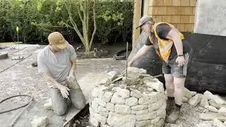 Noble Stonework on site at Horatio's Garden Chelsea