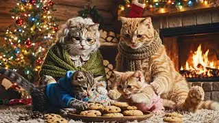 Cat Family Reunion: A Heartwarming Year-End Story with Grandma Cat & Kittens