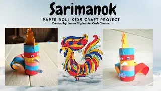 Sarimanok Paper Roll Kids Craft Activity