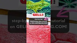 Full #tutorial vid on our channel! #shorts #diykits #gelprinting #summerart #foamcraft #foamart