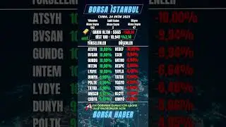 G&uuml;n&uuml;n Kazanan ve Kaybeden Hisseleri! BİST100 24.10.2025 Borsa İstanbul'da Bug&uuml;n Neler Oldu?