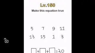 Brain Out level 150 Make equation true