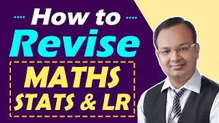 How to Revise Maths, Stats & LR | How to Revise Paper 3 | Tips to Clear CA Foundation Exam #shorts