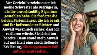 Meine Schwester wollte mir vor Gericht alles nehmen – bis mein Anwalt ein Wort sagte