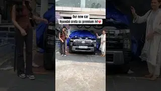 Taking delivery of our new car hyundai creta sx premium ivt 😍❤️ #hyundaicreta