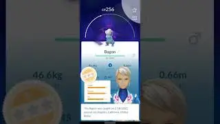 Catching a 91% IV Shadow Bagon | Pok&egrave;mon Go #shorts