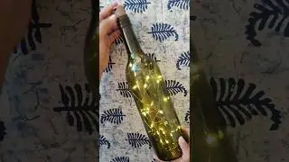 Easy and Quick DIY from wine bottle #winebottlecraft  #diydecor #easydiy