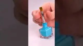 diy nail paint brush making at home ❤️🎨#shortsvideo #trnding
