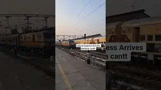 Himalayas to Central India! 19308 Una Himachal-Indore Express Arrives at Ambala Cantt 🏔️  #shorts