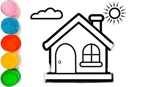 House Drawing | How to Draw A House Very Easily | Learn how to draw an easy house | Cute House Draw