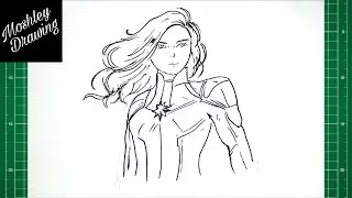How to Draw Captain Marvel Step by Step