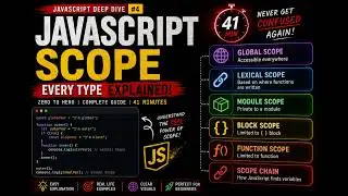 2.2 JavaScript Scope Finally Explained 🤯 All Types + Scope Chain