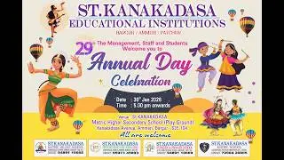 29th St.Kanakadasa Educatuional Institutions Annual Day Celebrations