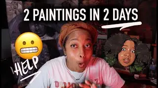 Challenging myself to the EXTREME (Self Portraits) - Acrylic Painting