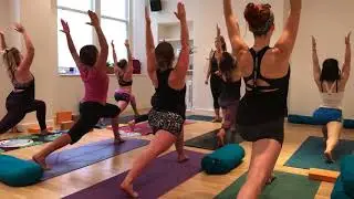 Sarah Highfield teaching the Inspira Yoga YTT students