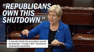 Democrats Want to Save Health Care, Republicans Stand in the Way: Warren on the Government Shutdown