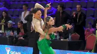 Самба. Молодежь La (Open) 1/2. Minsk Open Championship 2025 (Минск) спортивные бальные танцы