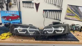 Pontiac g8 oem biled build with custom 3d printed high beam!