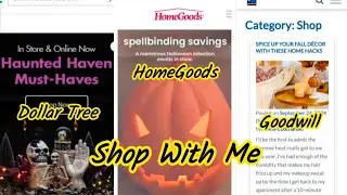 HomeGoods, Dollar Tree, Goodwill Fall/Halloween Shop With Me