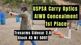USPSA 1st Place Carry Optics Grand Master - Trexarms Sidecar 2.0 - Appendix - Glock 45