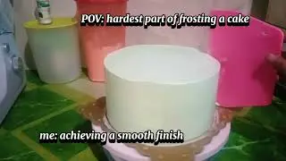 Hardest part of frosting a cake #bakinglife #cake #birthdaycake #allaboutbaking #