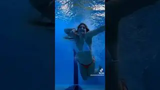 Girl Underwater Dive TikTok Transition (new bikini bottom)