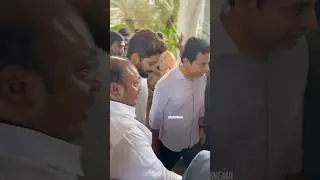 Ex CM #ktr and #alluarjun At family function￼ ￼