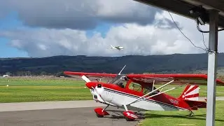 7ECA Citabria low landing at Aldinga Airfield #generalaviation 