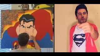 Superman: Man of Steel RAP & PAINTING  - Razi & Homeless Heroes