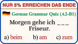German Grammar Quiz | Kannst du alle Fragen beantworten?