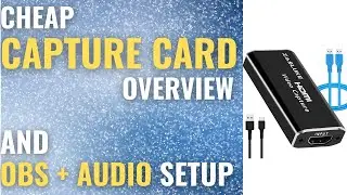 Zasluke 1080p Cheap HDMI Capture Card Overview + Connecting To Console & Setting It Up On OBS