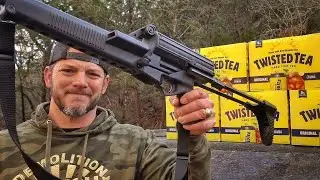 My New Calico Alien Gun vs Twisted Tea
