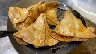Factory making of Crispy Samosa | Indian Street Food