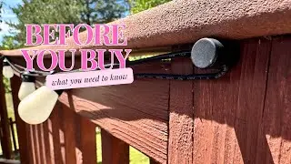 Patio String Light Hooks | Review Aluminum Minimalist Low Profile Decor Spring Summer Aesthetic