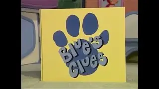 Blues clues book close green screen