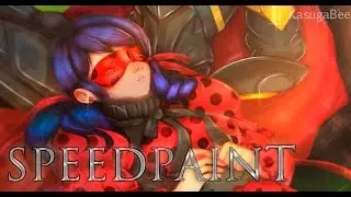 [SPEEDPAINT] Knight Cat Noir and Ladybug part 2