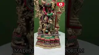Brass Inlaywork God Krishna with beautiful smile #viral #trending #idols #brass #decoration #krishna
