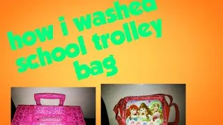 #schoolbagHow to clean school trolley bag