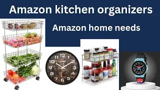 Amazon haul 💥💯 | Amazon kitchen organizers | wall clock from amazon |kitchen rack