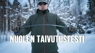 HIILIKUITUNUOLEN TAIVUTUSTESTI #nuoli #jousiammunta