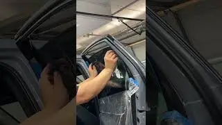 Tinting a brand new Honda civic with nano cermaic window film! Using the two stage method!