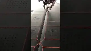 3D pattern made by Sewing Embroidery Perforation 3 in 1 machine for car interior