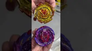 Gold Dynamite Belial vs Violet Roar Bahamut #beybladeburst #dynamitebelial #roarbahamut #B191