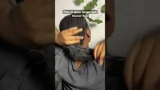 How to grow longer and thicker hair #shortsvideo #haircare #minibraids