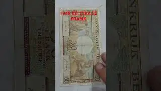 BEL&Ccedil;İKA 1948 50 FRANK #koleksiyon #eskipara #worldmoney #belcika #belgium #coins #money #banknotes