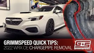 GrimmSpeed Quick Tips | 2022 Subaru WRX OEM Chargepipe Removal