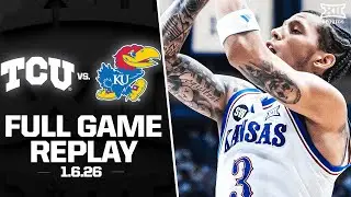 TCU vs. Kansas Full Game Replay (1.6.26) | 2025-26 Big 12 Men's Basketball
