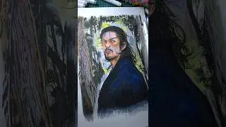Draw Musashi Miyamoto step by step!🔥 #shorts