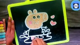 🔥Easy Peppa Pig Tutorial Cute  Drawing chalk art