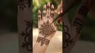 &ldquo;My own mehndi design &ndash; AI generated preview&rdquo;💓🌼.Gol tikki mehndi design✨🌼#mehndidesign#support#henna